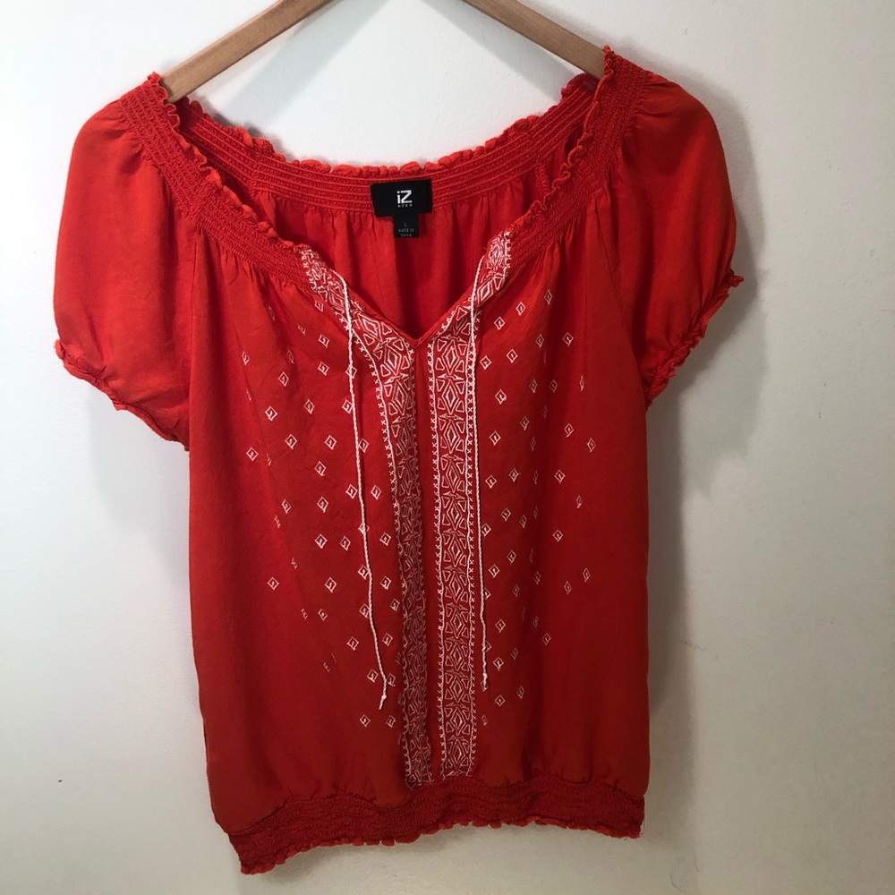 Embroidered summer blouse